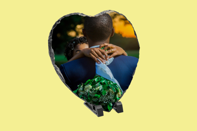 Photo Slate Heart 14 cm